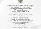 ACTO ASUNCIÓN DE NUEVAS AUTORIDADES MUNICIPALES
