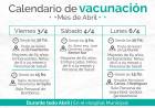 Calendario de Vacunación Antigripal Abril 2020