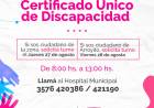 TURNOS PARA CERTIFICADO ÚNICO DE DISCAPACIDAD: MES DE SEPTIEMBRE