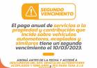 EXTENSIÓN DEL PAGO ANUAL DE TASA A LA PROPIEDAD Y AUTOMOTORES HASTA EL 10 DE MARZO 2023