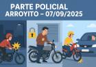 Parte de prensa policial de Arroyito – Domingo 07/09/2025