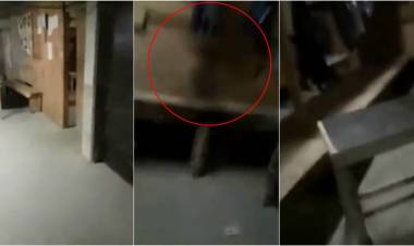 Video muestra a un vigilador atormentado por un "fantasma"