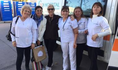 EL EQUIPO DE VACUNADORAS MUNICIPALES PRESENTES EN LA MULTITUDINARIA FIESTA DEL DÍA DEL NIÑO