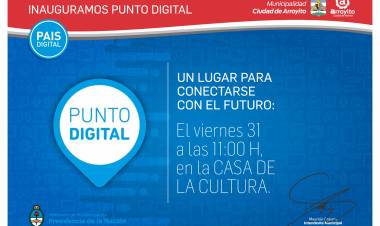 SE INAUGURA EL PUNTO DIGITAL EN NUESTRA CIUDAD 