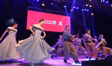 El Ballet Municipal de Arroyito participó de la grabación del programa Certamen Solidario