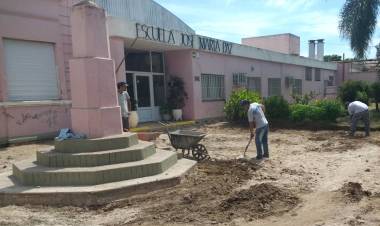 Obras en la Escuela José María Paz 