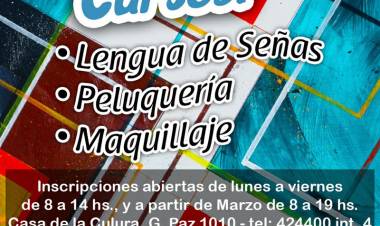 Incorporación de nuevos Cursos en la Casa de la Cultura