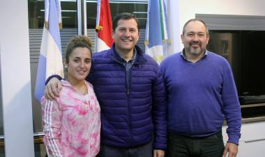 El Intendente Cravero felicitó a la deportista Malena Sterren