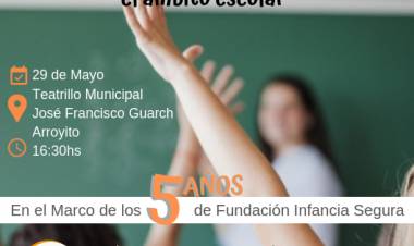 la Fundación Infancia Segura  llevara a cabo la capacitación " Prevención de Accidentes en el Ámbito Escolar "