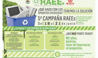 DEL 18 AL 21 DE JUNIO, SE VIENE LA 5° CAMPAÑA RAEEs 