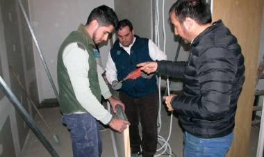 El municipio trabajando en la nueva sede del PAMI