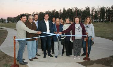 Se inauguró el Paseo del Caminante en el Paraje el Fuertecito