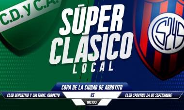 Se viene la Copa de la Ciudad de Arroyito entre el Cultural y el 24 