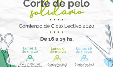 Cortes de Pelo Solidarios en Centros Vecinales