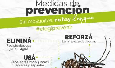 Al Dengue lo frenamos todos juntos