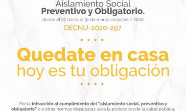 Indicaciones a tener en cuenta desde el Ministerio de Salud de la Provincia