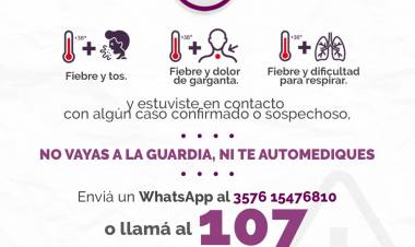 107 en funcionamiento para síntomas de Covid-19