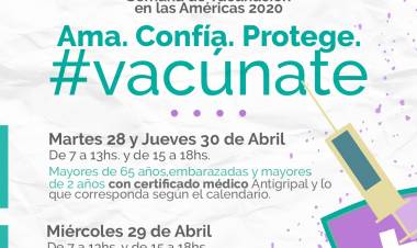 Semana de Vacunación de las Américas en nuestra Ciudad