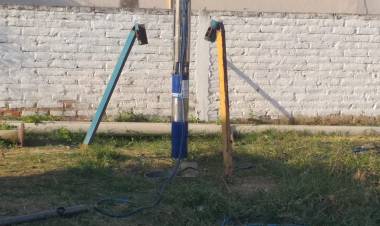 NUEVA BOMBA EN EL POZO DE AGUA DE RIEGO DE SECTOR SUR