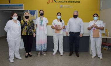 EL INTENDENTE RECONOCIÓ A SEIS LICENCIADAS EN ENFERMERÍA DEL HOSPITAL MUNICIPAL