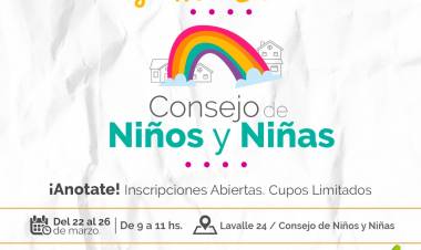INSCRIPCIONES 2021 PARA EL CONSEJO DE NIÑOS Y NIÑAS