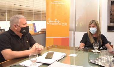 EL INTENDENTE BENEDETTI RECIBIÓ A LA JEFA DE EPIDEMIOLOGÍA DEL DPTO. SAN JUSTO