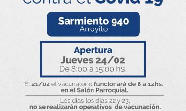 EL VACUNATORIO COVID SE TRASLADA A UNA NUEVA SEDE
