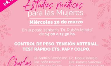 CHARLAS Y ESTUDIOS MÉDICOS PARA LAS MUJERES EN LA POSTA SANITARIA “DR. RUBÉN MIRETTI”