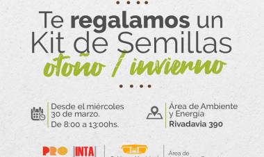 KITS DE SEMILLAS GRATIS PARA LA TEMPORADA OTOÑO-INVIERNO 2022