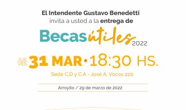 ACTO DE ENTREGA DE BECAS ÚTILES 2022