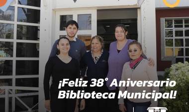 ¡FELIZ 38° ANIVERSARIO BIBLIOTECA MUNICIPAL POPULAR ALMAFUERTE!