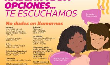 NO ESTAS SOLO, NO ESTAS SOLA ¡PEDÍ AYUDA!