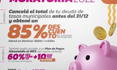 MEGA MORATORIA 2022 : REGULARIZÁ TUS DEUDAS Y AHORRÁ