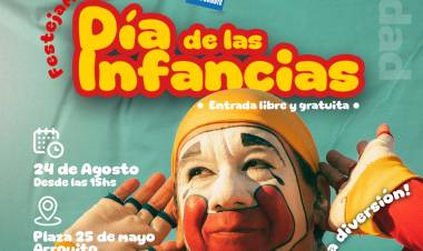 Arroyito celebra el Mes de las Infancias con Piñón fijo