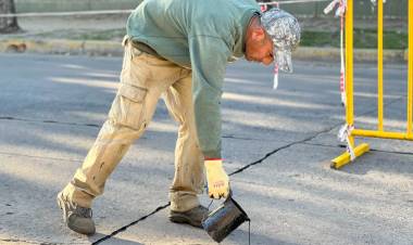 Continúa el mejoramiento de calles en la ciudad