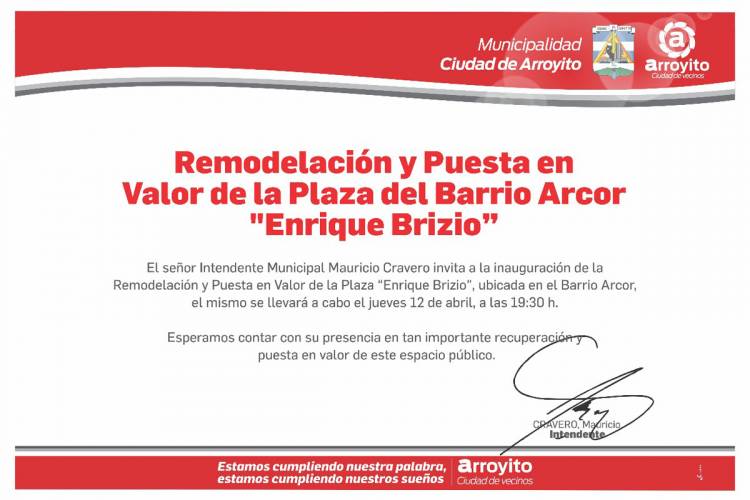 Otro espacio público recuperado, Plaza Enrique Brizio