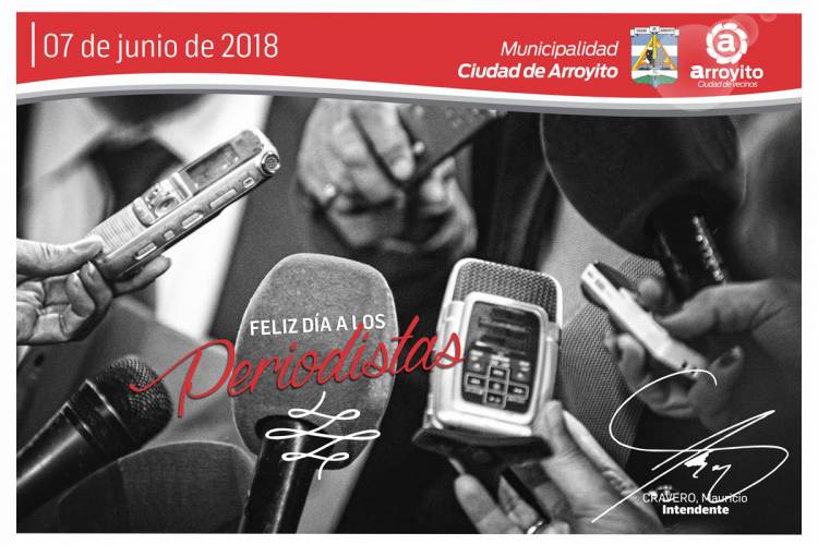 El Intendente Cravero saluda a los Periodistas en su Día  