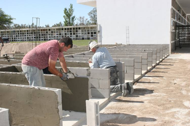El municipio construye 140 nuevos nichos, en nuestro cementerio