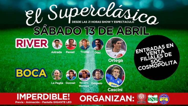 SE VIENE EL SUPERCLASICO RIVER VS BOCA EN DEVOTO CORDOBA 