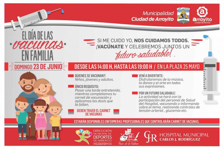 DOMINGO 23 TRAE A TUS HIJOS A VACUNARSE 