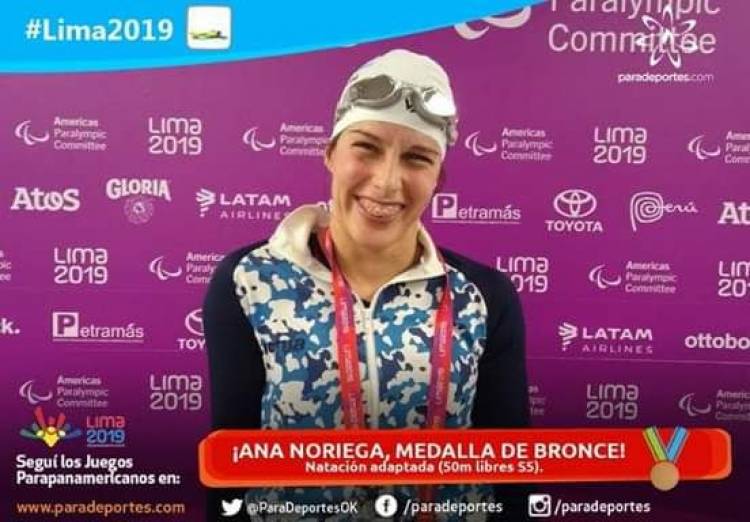 Arroyitense con medalla de bronce en los Juegos Parapanamericanos en Lima