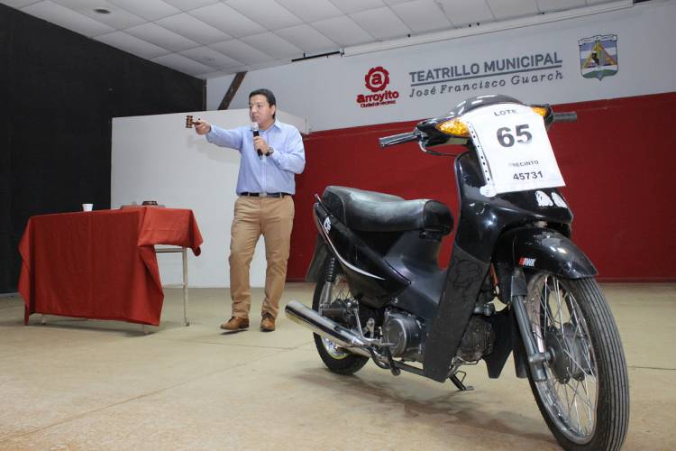 El Municipio de Arroyito realizará el 4to. remate de moto vehículos