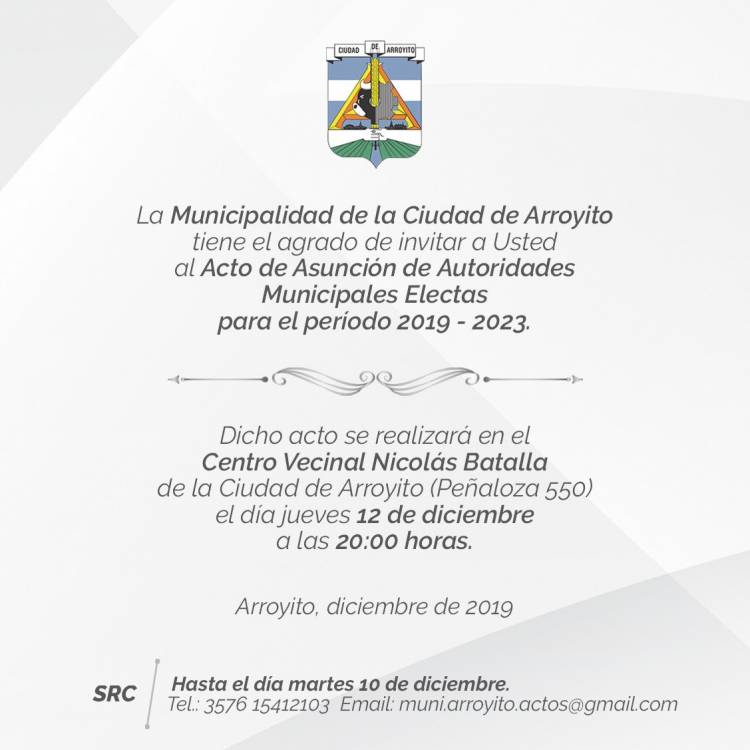 ACTO ASUNCIÓN DE NUEVAS AUTORIDADES MUNICIPALES