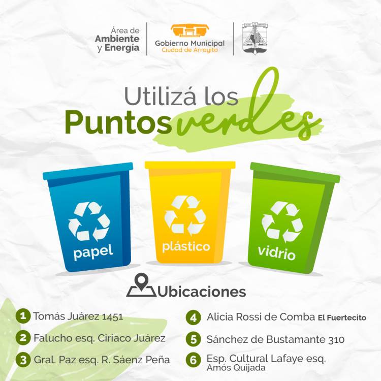 Utilizá los Puntos Verdes