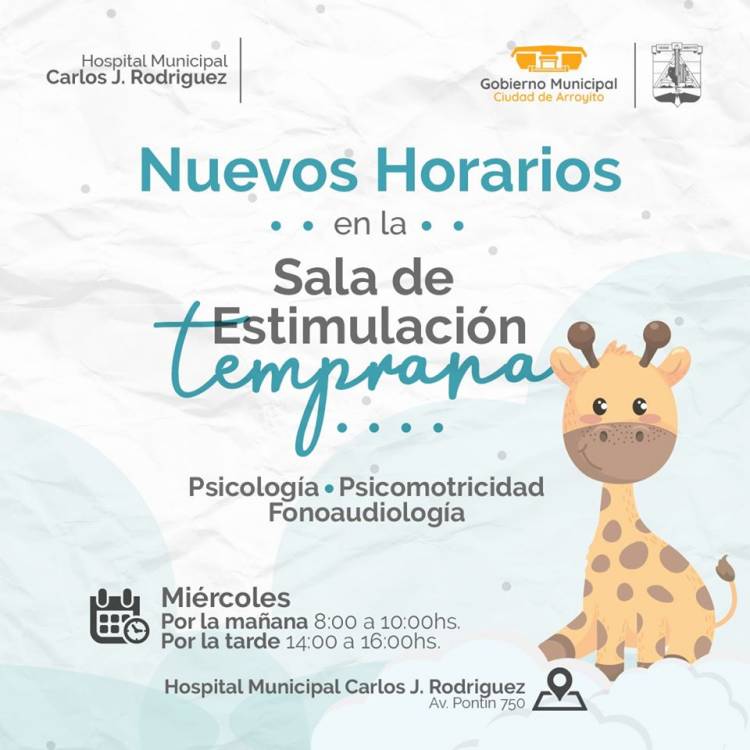 Nuevos Horarios de la Sala de Estimulación Temprana