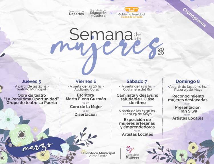 Comienzan las actividades para la Semana de las Mujeres