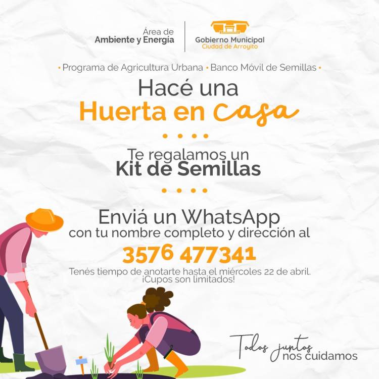 El programa de agricultura urbana lanza Huertas en Casa