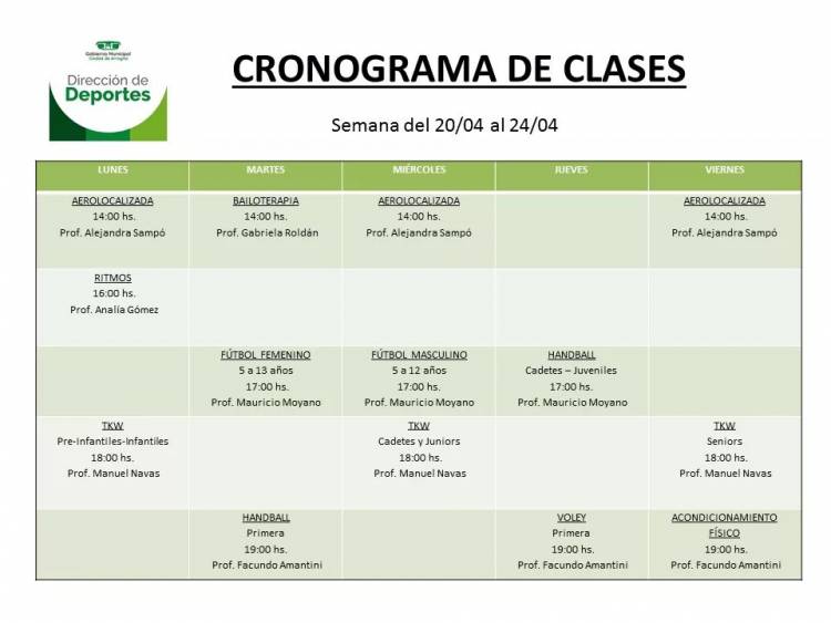 El Polideportivo Municipal ofrece clases virtuales para moverte en casa