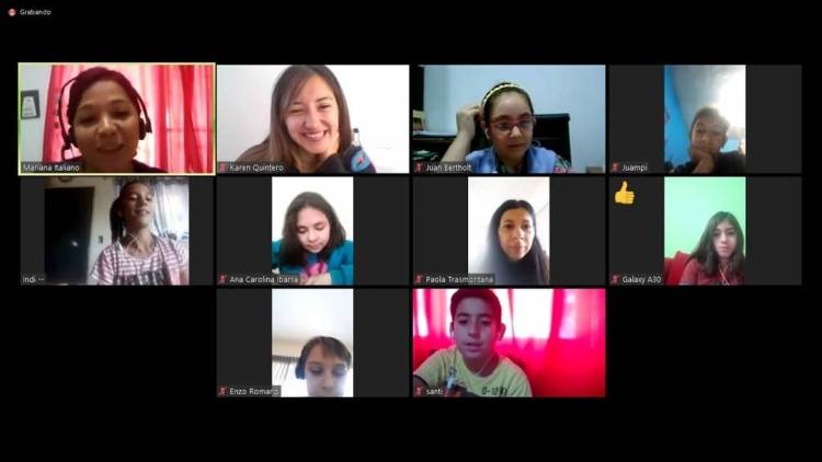 El Consejo de Niños y Niñas de la Ciudad de Arroyito continúa sus actividades de manera virtual