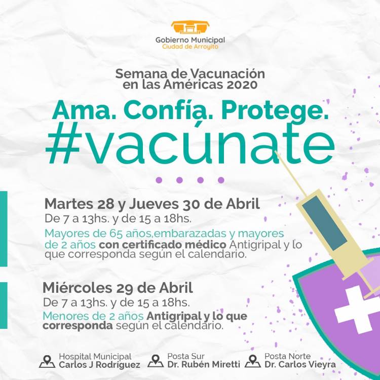 Semana de Vacunación de las Américas en nuestra Ciudad